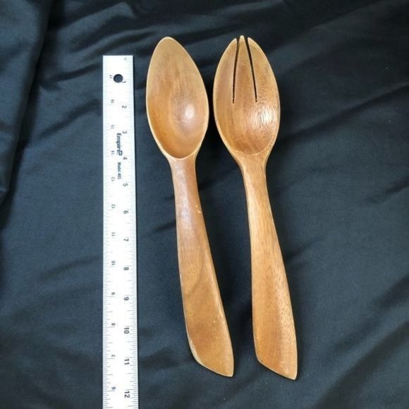 Large Monkey Pod Salad Bowl VTG MCM - Picture 9 of 9